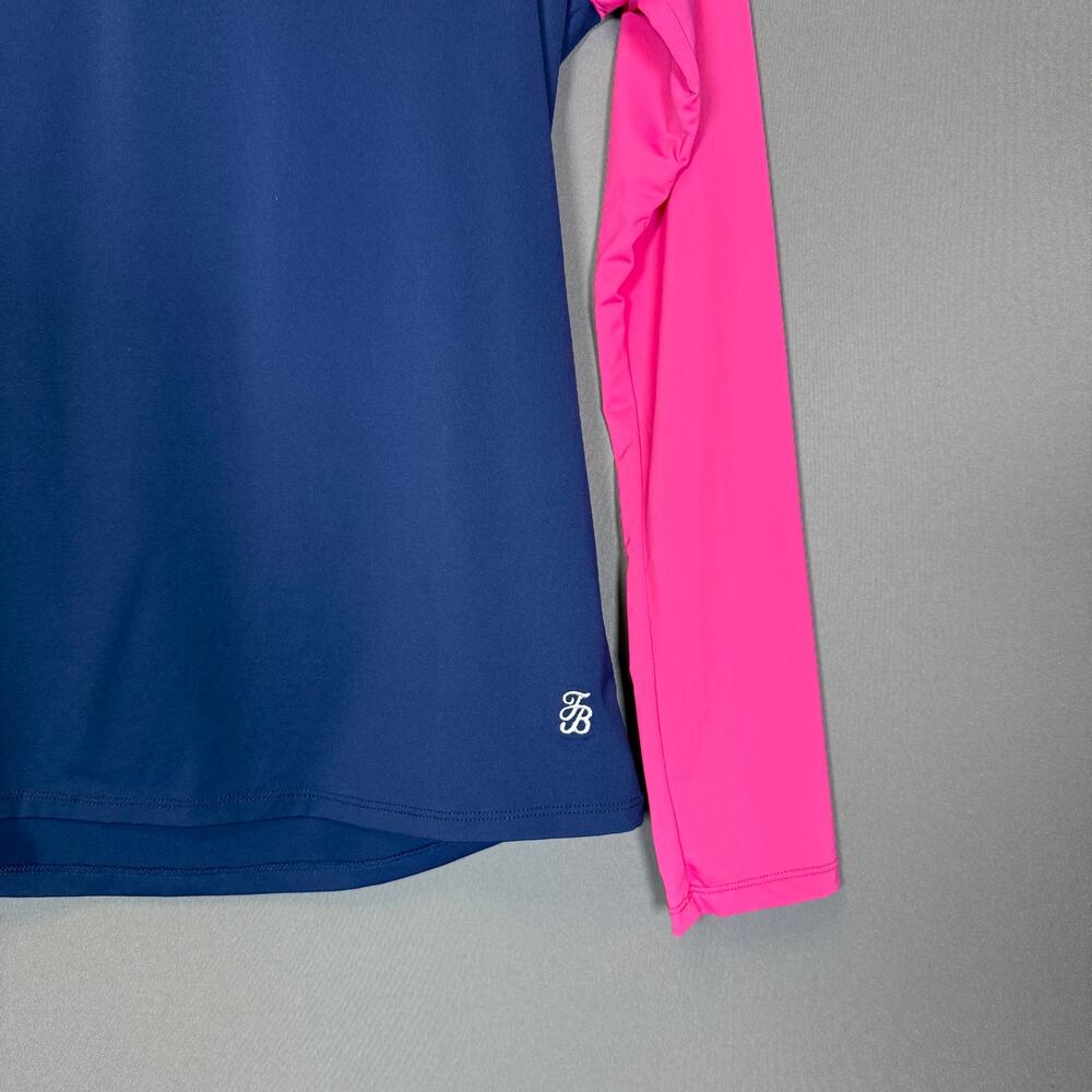 NWT Tommy Bahama long sleeve rash guard - womens color blocked navy pink size M - Picture 4 of 7
